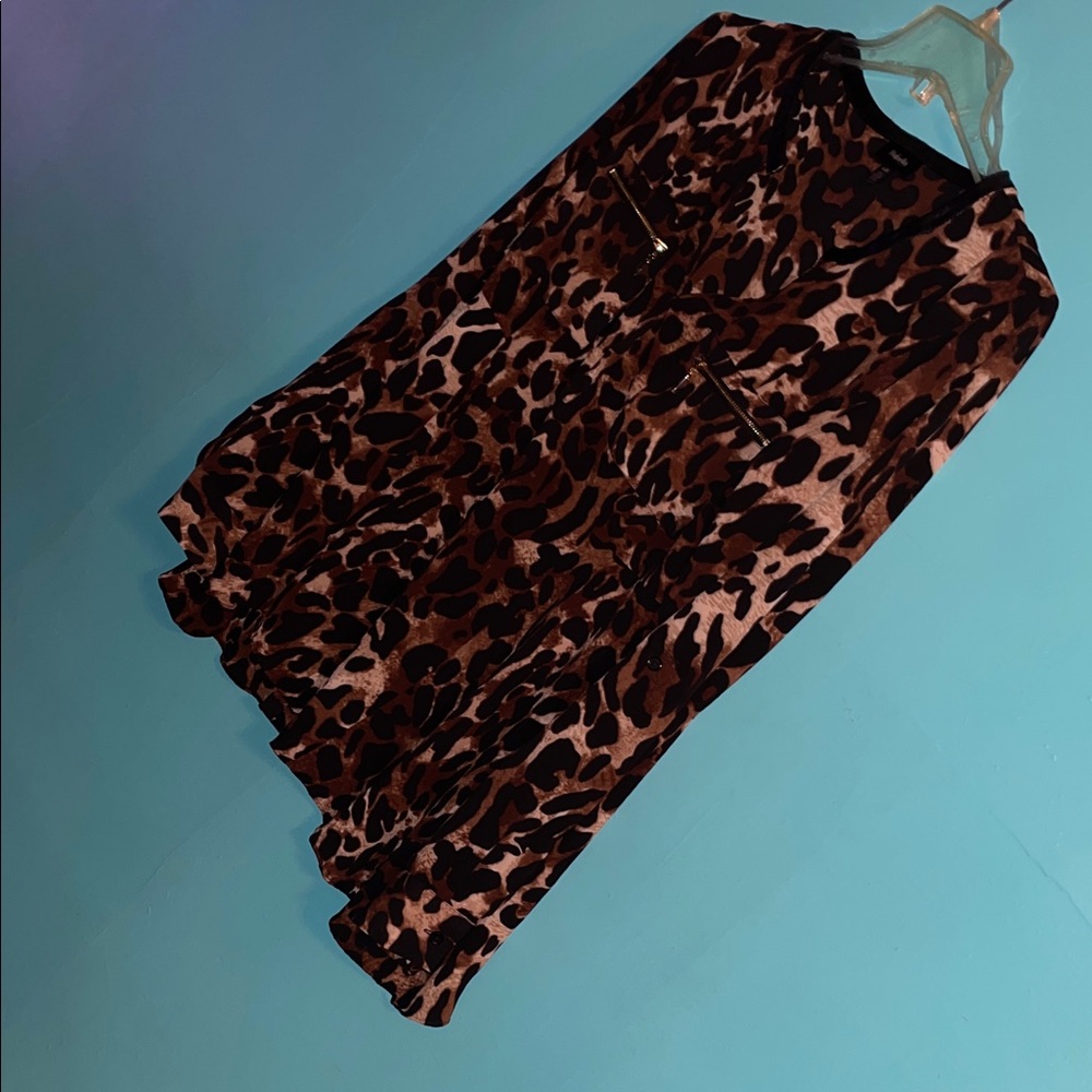 Rafaella Animal Print Blouse